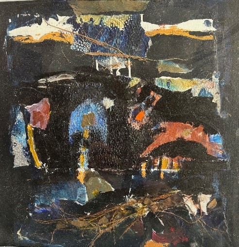 Below the surface, on paper framed