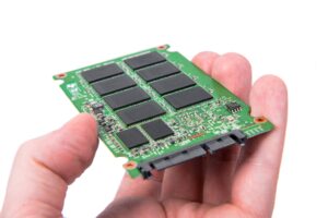 Solid State drive with NAND chips.